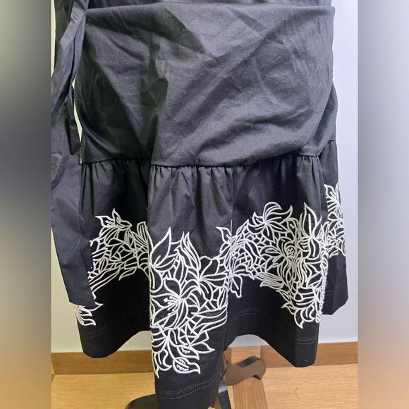 TANYA TAYLOR "Amber" Embroidered One Shoulder Mini Dress Plus Size 20 $495 - Picture 5 of 14